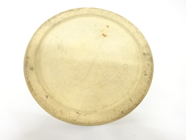  赤膚山焼　松斎造　梅の絵　水指（保護箱付）